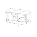 Monarch I 2830 48" TV Stand - Grey Concrete/Medium Brown Reclaimed IMAGE 5