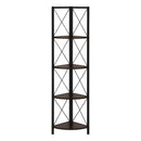 Monarch I 3645 60" Bookcase - Espresso/Black IMAGE 1
