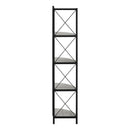 Monarch I 3647 60" Bookcase - Grey/Black IMAGE 4