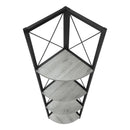 Monarch I 3647 60" Bookcase - Grey/Black IMAGE 5