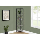 Monarch I 3647 60" Bookcase - Grey/Black IMAGE 8
