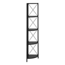 Monarch I 3649 60" Bookcase - Black/Black IMAGE 4