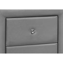 Monarch I 5602 21"H / Grey Leather-Look Night Stand IMAGE 3