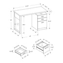 Monarch I 7691 Left/Right Computer Desk - Black IMAGE 11