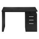 Monarch I 7691 Left/Right Computer Desk - Black IMAGE 2