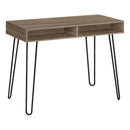 Monarch I 7772 Computer Desk - Dark Taupe/Black IMAGE 1