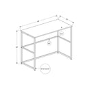 Monarch I 7776 Computer Desk - Black/Black IMAGE 5