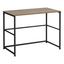 Monarch I 7777 Computer Desk - Dark Taupe/Black IMAGE 1