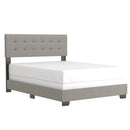 Worldwide Home Furnishings Exton 101-298Q-LGY 60" Queen Bed - Light Grey IMAGE 1