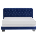 Worldwide Home Furnishings Gunner 101-299K-NAV 78" King Bed - Blue IMAGE 3