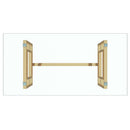 !nspire Eros 201-482GL Rectangular Dining Table - Gold IMAGE 5