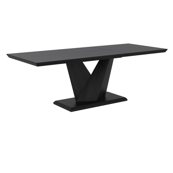 !nspire Eclipse 201-860BLK Dining Table w/Extension - Black IMAGE 1