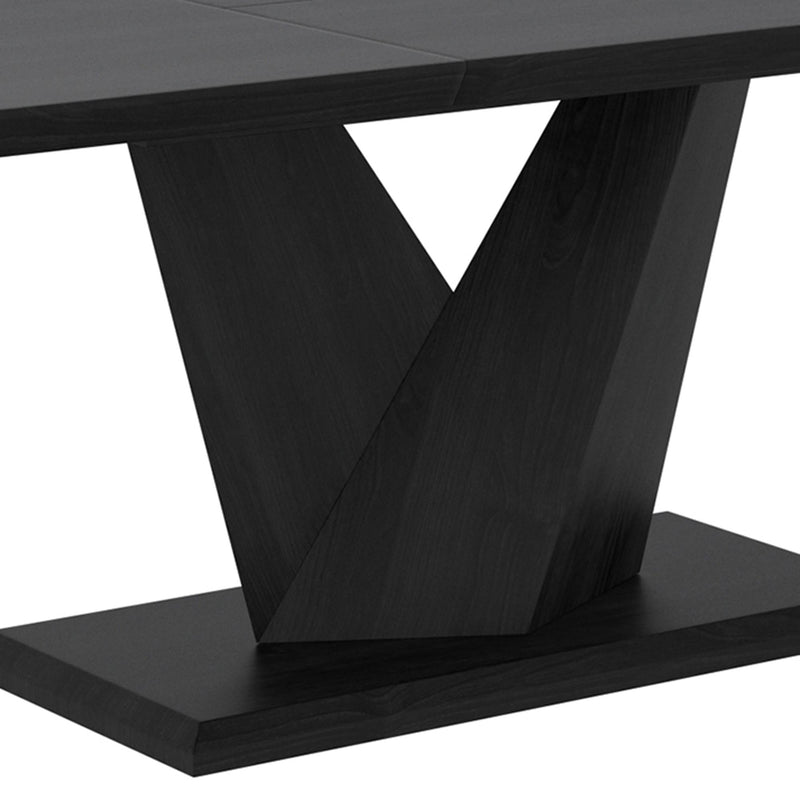 !nspire Eclipse 201-860BLK Dining Table w/Extension - Black IMAGE 6