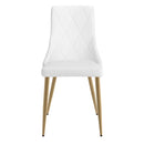 !nspire Antoine 202-573WT Dining Chair - White and Aged Gold IMAGE 4