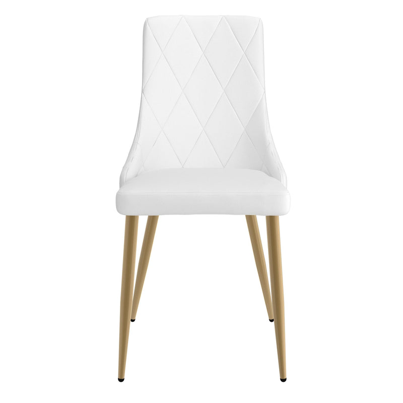 !nspire Antoine 202-573WT Dining Chair - White and Aged Gold IMAGE 4