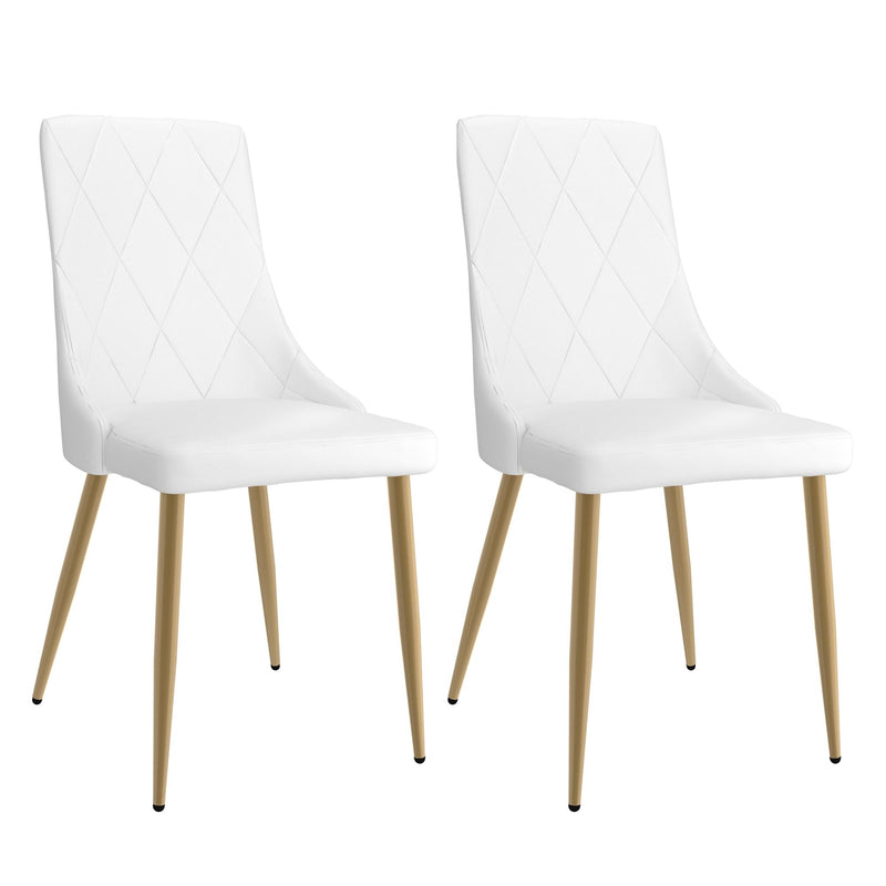 !nspire Antoine 202-573WT Dining Chair - White and Aged Gold IMAGE 7