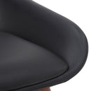 !nspire Hudson 202-582PUBK Dining Chair - Black Faux Leather, Metal and Walnut Metal and Wood IMAGE 6