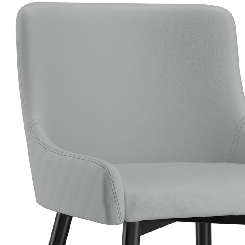!nspire Xander 202-620LG Dining Chair - Light Grey and Black IMAGE 6