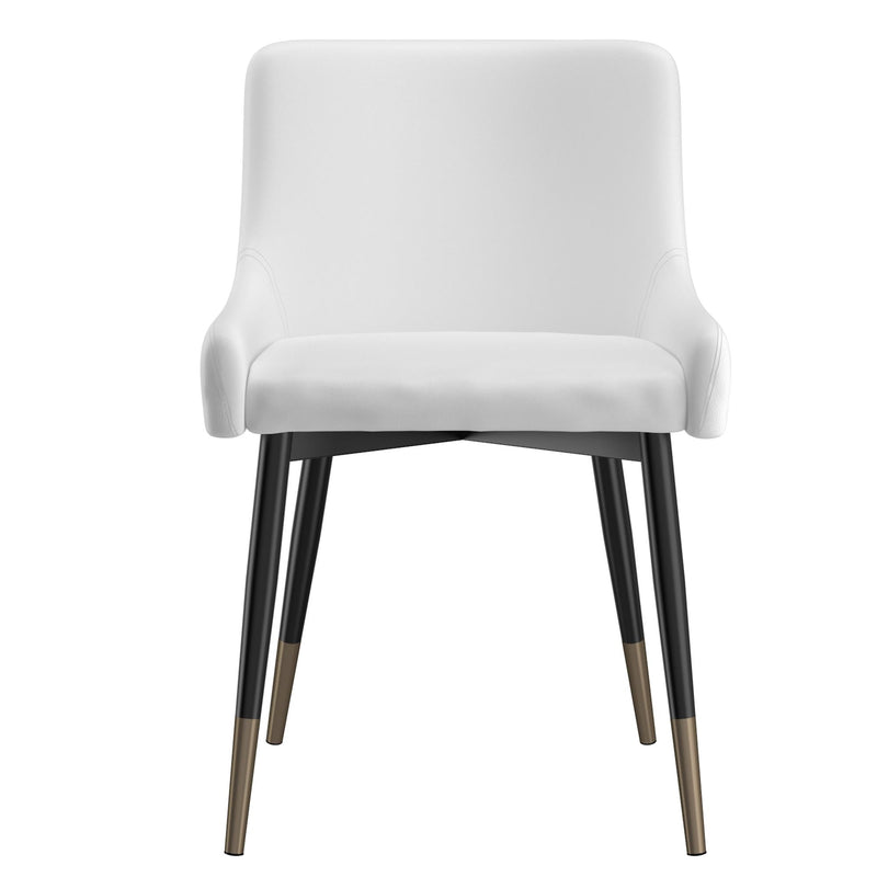 !nspire Xander 202-620WT Dining Chair - White and Black IMAGE 4