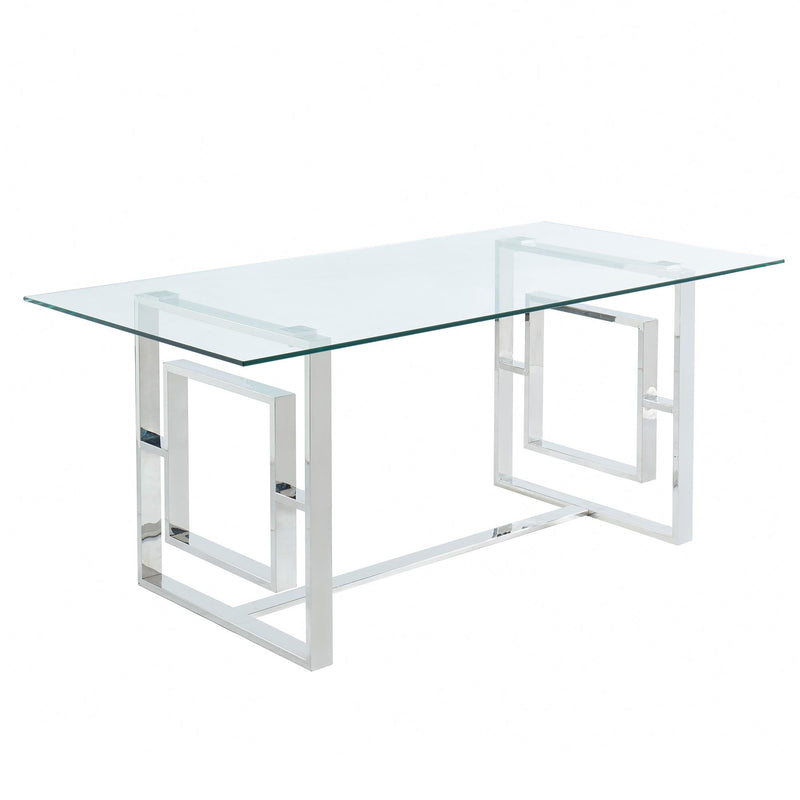 Worldwide Home Furnishings Eros/Hollis 7 pc Dinette 207-482_614GRY IMAGE 2