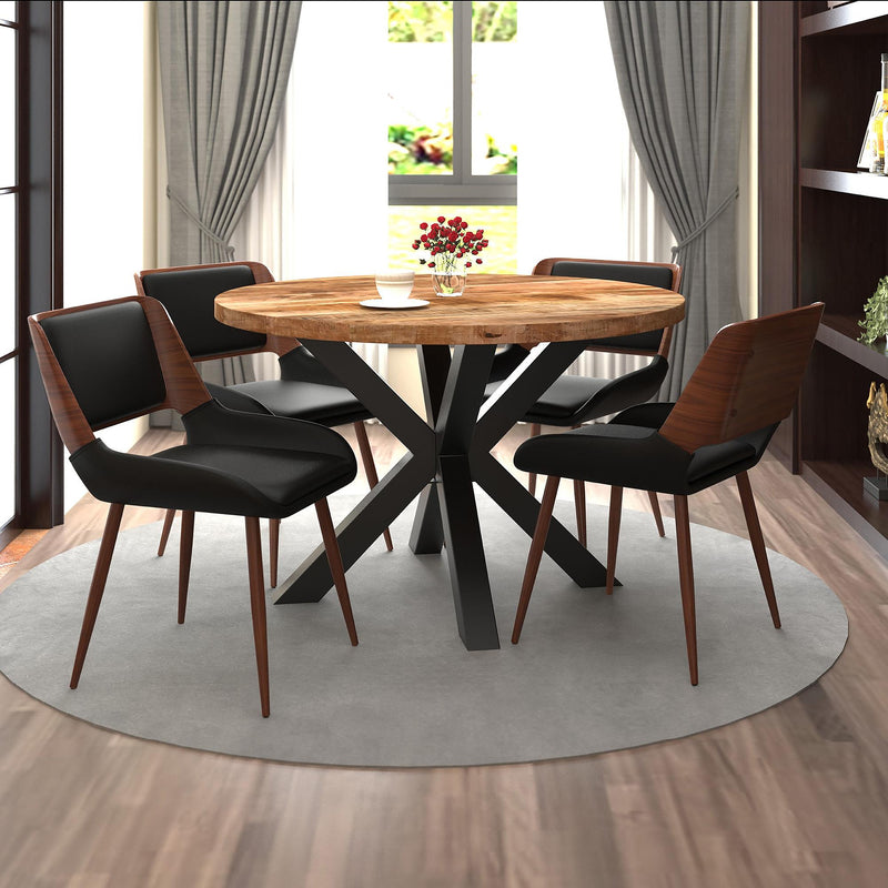 Worldwide Home Furnishings Arhan/Hudson 5 pc Dinette 207-580NT_582PUBK IMAGE 1