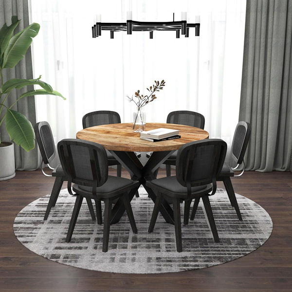 Worldwide Home Furnishings Arhan/Aster 7 pc Dinette 207-580NT_615CH IMAGE 1
