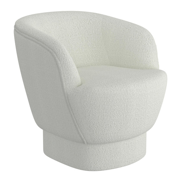 !nspire Cuddle 403-677WT Accent Chair - White IMAGE 1