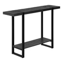 Monarch I 2861 Accent Table - Black Reclaimed Wood-Look/Black IMAGE 1