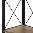 Monarch I 3648 60"H Dark Taupe/Black Corner Etagere IMAGE 6