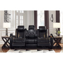 Signature Design by Ashley Party Time 3700315C Power Reclining Sofa with Adjustable Headrest IMAGE 6