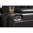 Signature Design by Ashley Party Time 3700318C Power Reclining Loveseat w/ Console and ADJ Headrest IMAGE 14