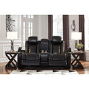 Signature Design by Ashley Party Time 3700318C Power Reclining Loveseat w/ Console and ADJ Headrest IMAGE 6