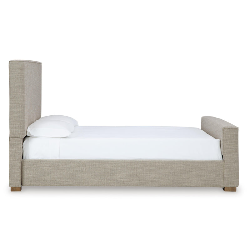 Signature Design by Ashley Dakmore Queen Upholstered Platform Bed B783-81/B783-97 IMAGE 3