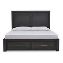 Signature Design by Ashley Foyland B989B4 King Panel Storage Bed IMAGE 2