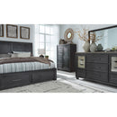 Signature Design by Ashley Foyland B989B4 King Panel Storage Bed IMAGE 8