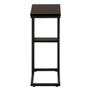 Monarch I 3670 Accent Table - Espresso/Black Metal IMAGE 3