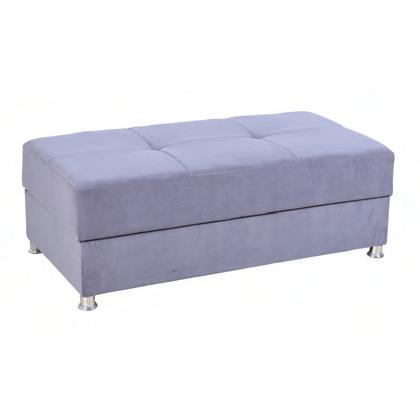 IFDC Fabric Storage Ottoman IF-9471 IMAGE 1