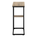 Monarch I 3672 Accent Table - Dark Taupe/Black Metal IMAGE 3