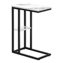 Monarch I 3675 Accent Table - White Marble/Black Metal IMAGE 1