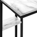 Monarch I 3675 Accent Table - White Marble/Black Metal IMAGE 6