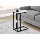 Monarch I 3675 Accent Table - White Marble/Black Metal IMAGE 8