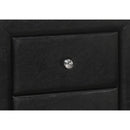 Monarch I 5603 21"H / Black Leather-Look Night Stand IMAGE 3