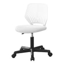 Monarch I 7338 Office Chair - White Juvenile/Black Base IMAGE 1