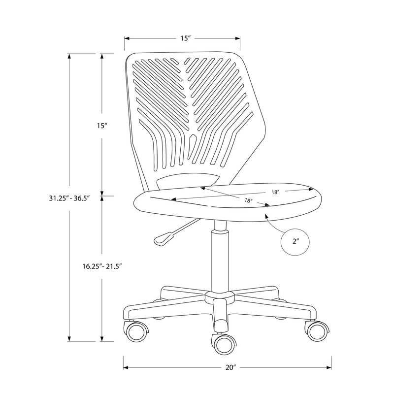 Monarch Kids Seating Desk Chairs I 7336 IMAGE 11