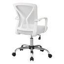 Monarch I 7462 Office Chair - White/Chrome Base IMAGE 2