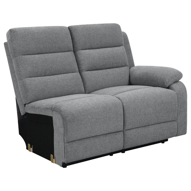 Coaster Furniture David 609620 Upholstered Reclining Sectional Sofa - Smoke IMAGE 7