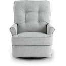 Best Home Furnishings Carissa Swivel Glider Fabric Recliner Carissa 1AP85 Swivel Glider Recliner - Blue IMAGE 2