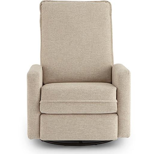 Best Home Furnishings Calli Swivel Glider Fabric Recliner Calli 1AZ95 Swivel Glider Recliner - Tan IMAGE 2