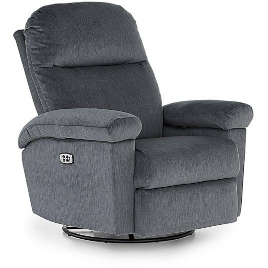 Best Home Furnishings Jodie Swivel Glider Fabric Recliner Jodie 3NZ05 Swivel Glider Recliner - Charcoal IMAGE 1