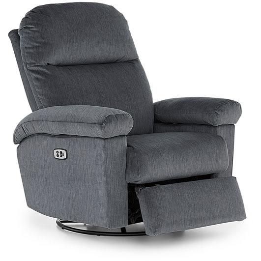 Best Home Furnishings Jodie Swivel Glider Fabric Recliner Jodie 3NZ05 Swivel Glider Recliner - Charcoal IMAGE 2